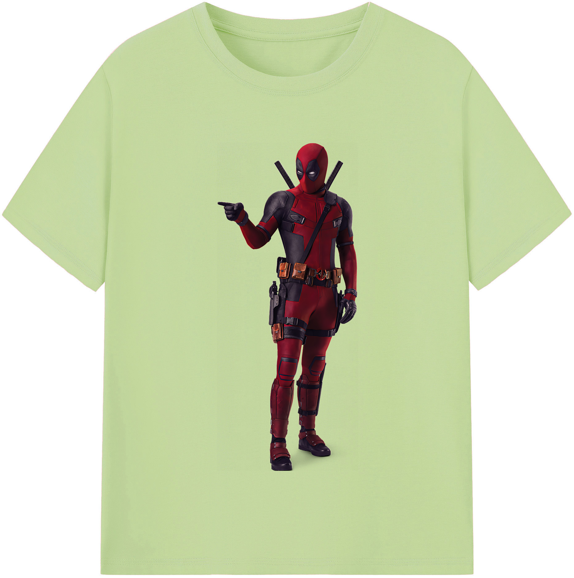 （画像用） Deadpool デッドプール 綿100％半袖Tシャツ（フロントプリント）